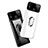 Hard Rigid Plastic Mirror Cover Case 360 Degrees Magnetic Finger Ring Stand for Huawei Nova 3i