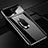 Hard Rigid Plastic Mirror Cover Case 360 Degrees Magnetic Finger Ring Stand for OnePlus 7 Black