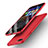 Hard Rigid Plastic Quicksand Cover for Apple iPhone 8 Plus Red