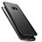 Hard Rigid Plastic Quicksand Cover Q01 for Samsung Galaxy S6 SM-G920 Black