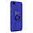 Hard Rigid Plastic Quicksand Cover with Finger Ring Stand for Asus Zenfone 4 Max ZC554KL Blue