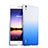 Hard Rigid Transparent Gradient Cover for Huawei P7 Dual SIM Blue