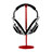 Headphone Display Stand Holder Rack Earphone Headset Hanger Universal Red