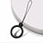 Lanyard Cell Phone Finger Ring Strap Universal R01 Black