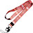 Lanyard Cell Phone Neck Strap Universal N02 Red