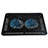 Laptop Stand Notebook Holder Cooling Pad USB Fans 9 inch to 14 inch Universal S01 for Apple MacBook 12 inch Black