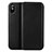 Leather Case Flip Cover for Apple iPhone X Black