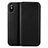 Leather Case Flip Cover for Apple iPhone Xs Black
