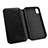 Leather Case Flip Cover for Apple iPhone Xs Black