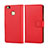 Leather Case Flip Cover for Huawei G9 Lite Red