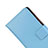 Leather Case Flip Cover for Huawei G9 Lite Sky Blue