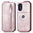 Leather Case Flip Cover Vertical for Motorola Moto G 5G (2022) Rose Gold