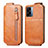 Leather Case Flip Cover Vertical for Oppo A56S 5G Brown