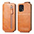 Leather Case Flip Cover Vertical for Oppo Find X5 Pro 5G Brown