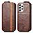 Leather Case Flip Cover Vertical for Samsung Galaxy A33 5G Brown