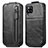Leather Case Flip Cover Vertical for Samsung Galaxy A42 5G Black