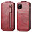 Leather Case Flip Cover Vertical for Samsung Galaxy A42 5G Red