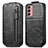 Leather Case Flip Cover Vertical for Samsung Galaxy F13 4G Black