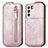 Leather Case Flip Cover Vertical for Samsung Galaxy S21 5G Rose Gold