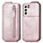 Leather Case Flip Cover Vertical for Samsung Galaxy S23 5G Rose Gold