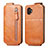 Leather Case Flip Cover Vertical for Samsung Galaxy XCover 6 Pro 5G Brown