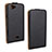 Leather Case Flip Cover Vertical for Wiko Rainbow Black