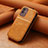 Leather Case Flip Cover Vertical S01D for Samsung Galaxy M13 5G Brown