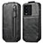 Leather Case Flip Cover Vertical S01D for Vivo iQOO 10 5G Black