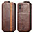 Leather Case Flip Cover Vertical S02D for Samsung Galaxy M13 5G Brown