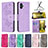 Leather Case Stands Butterfly Flip Cover Holder B01F for Samsung Galaxy A04E