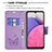 Leather Case Stands Butterfly Flip Cover Holder B01F for Samsung Galaxy A33 5G