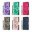 Leather Case Stands Butterfly Flip Cover Holder B01F for Samsung Galaxy A40s