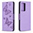 Leather Case Stands Butterfly Flip Cover Holder B01F for Samsung Galaxy Note 20 Ultra 5G