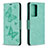 Leather Case Stands Butterfly Flip Cover Holder B01F for Samsung Galaxy Note 20 Ultra 5G