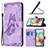 Leather Case Stands Butterfly Flip Cover Holder B02F for Samsung Galaxy A71 5G