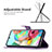 Leather Case Stands Butterfly Flip Cover Holder B02F for Samsung Galaxy A71 5G