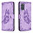 Leather Case Stands Butterfly Flip Cover Holder B02F for Samsung Galaxy S20 Plus 5G Clove Purple