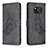 Leather Case Stands Butterfly Flip Cover Holder B02F for Xiaomi Poco X3 Pro Black