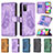 Leather Case Stands Butterfly Flip Cover Holder B03F for Samsung Galaxy A41