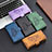 Leather Case Stands Butterfly Flip Cover Holder B03F for Xiaomi Redmi 9C