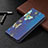 Leather Case Stands Butterfly Flip Cover Holder for Apple iPhone 13 Blue