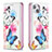 Leather Case Stands Butterfly Flip Cover Holder for Apple iPhone 13 Pink