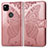 Leather Case Stands Butterfly Flip Cover Holder for Google Pixel 4a Rose Gold