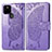 Leather Case Stands Butterfly Flip Cover Holder for Google Pixel 5 XL 5G Clove Purple