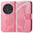 Leather Case Stands Butterfly Flip Cover Holder for Huawei Honor Magic3 Pro 5G Hot Pink