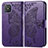 Leather Case Stands Butterfly Flip Cover Holder for Huawei Nova 8 SE 4G Purple