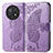 Leather Case Stands Butterfly Flip Cover Holder for Huawei Nova Y91 Clove Purple