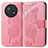 Leather Case Stands Butterfly Flip Cover Holder for Huawei Nova Y91 Hot Pink