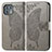 Leather Case Stands Butterfly Flip Cover Holder for Motorola Moto Edge 20 Lite 5G Gray