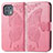 Leather Case Stands Butterfly Flip Cover Holder for Motorola Moto Edge 20 Lite 5G Hot Pink